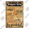 Putuo Decor BBQ Metal Sign Tin Plaque Vintage Metal Signs Iron Painting for Barbecue Bar Pub Kitchen Party Zone Wall Decor