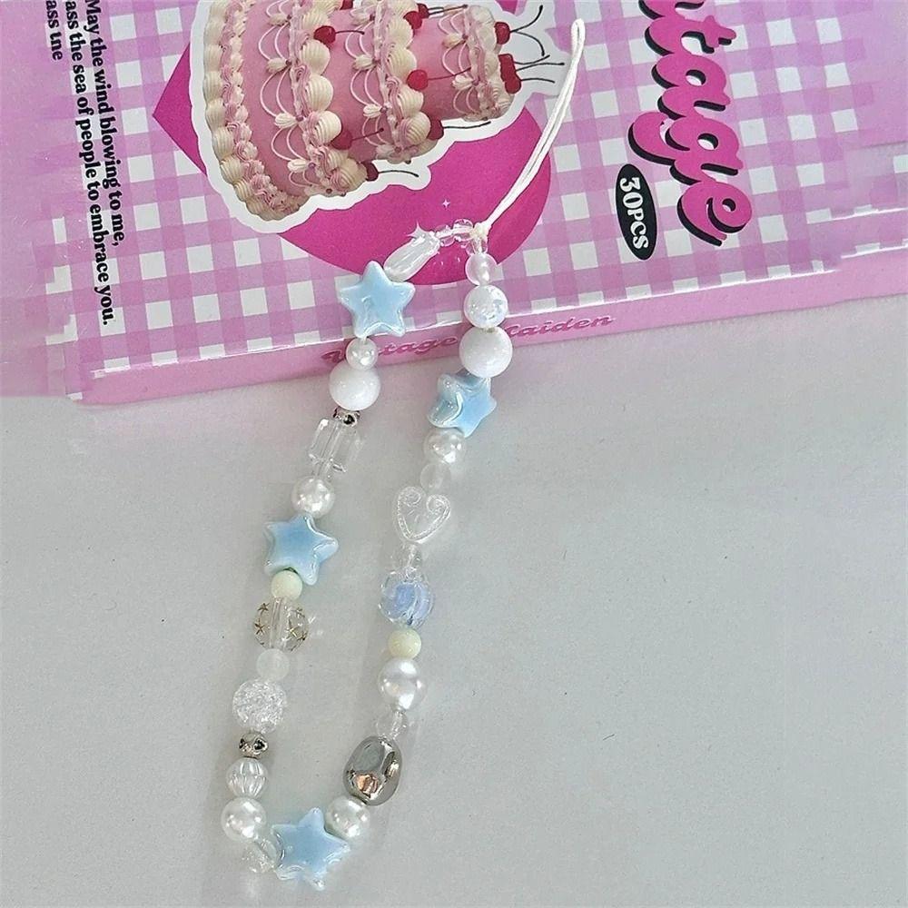 Phone Charms Phone Strap Hanging Cord Mobile Lanyard Beaded Phone Chain  Phone Pendant