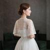 One Size Damen Shrug Bolero Spitze Hochzeit Braut Bolero Party Abendkleid Cape Wrap Weiß Schwarz Schal Brautumhang