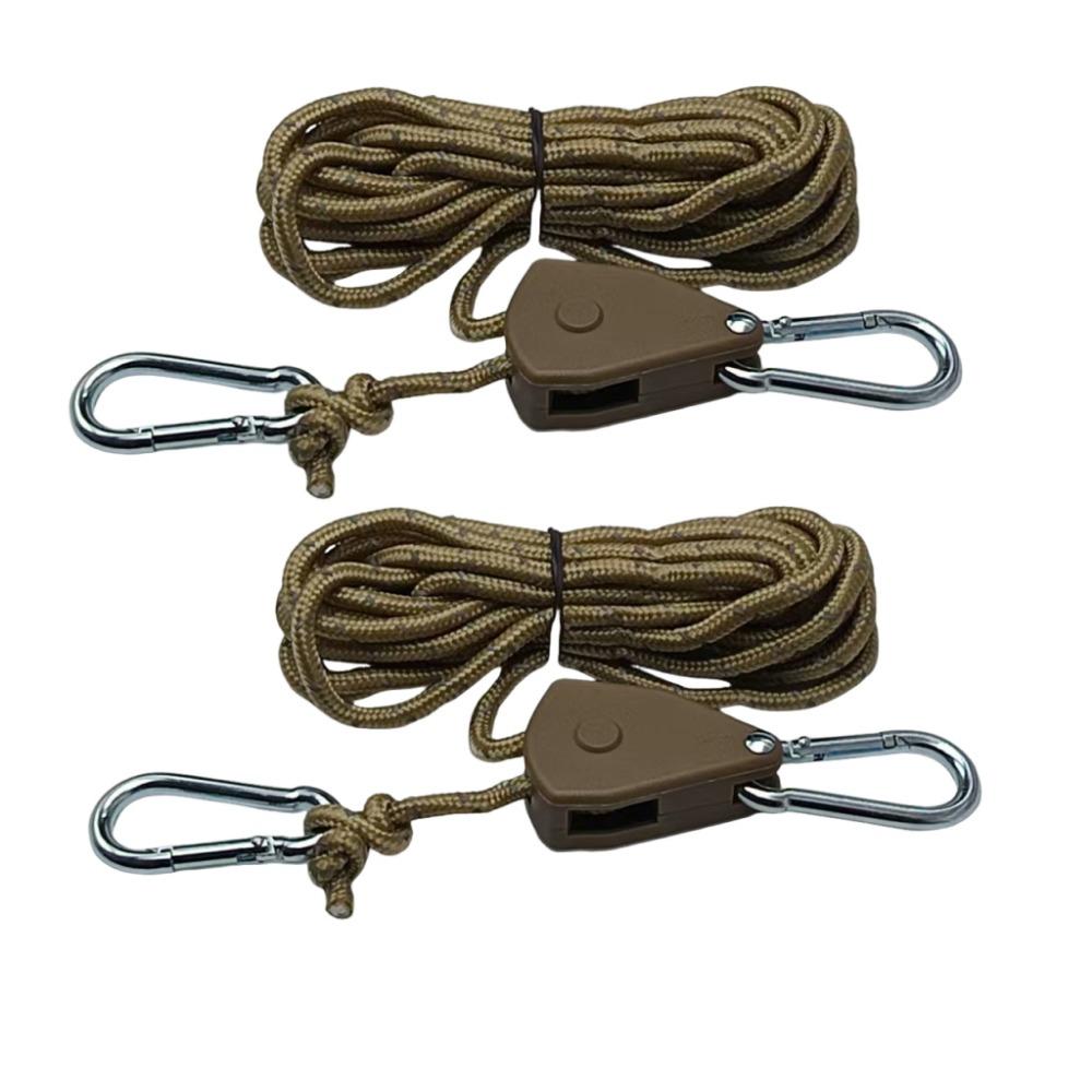 

2Pcs Reinforced Metal Gear Reflective Camping Tent Rope Set Canopy Ropes Camping Activities хаки