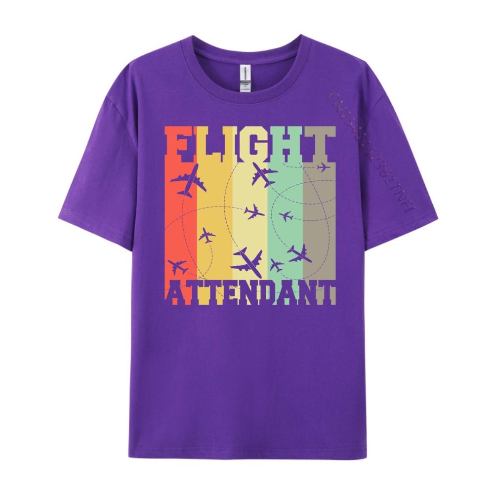 Flight Attendant Flying Plane Stewardess Free Shippping Clothes New Year 2025 T Shirts Oversized Graphic