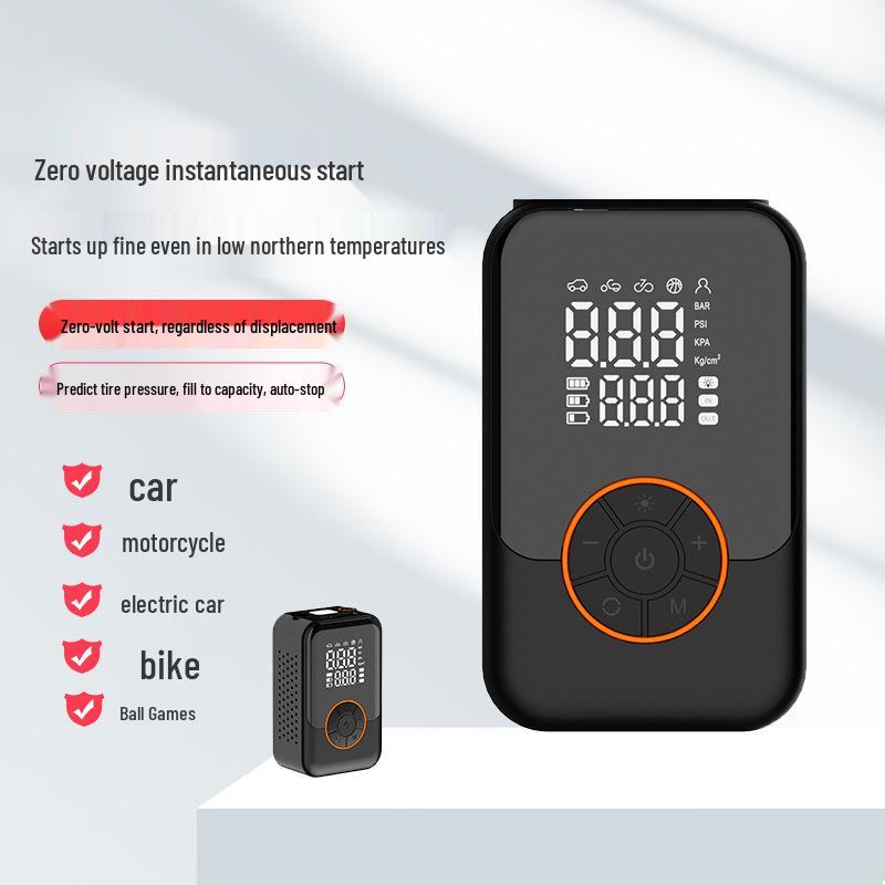Portable High-Pressure Electric Car Tire Pump with Fast Charging