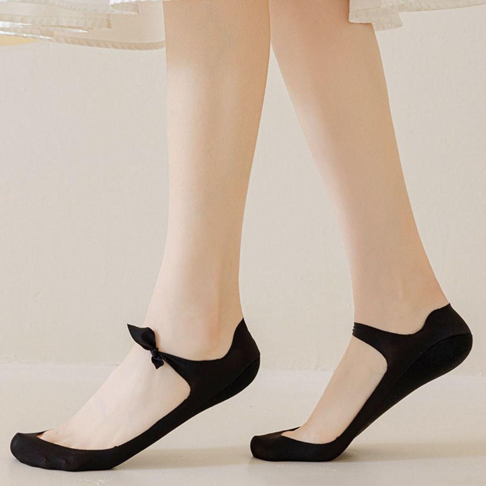

Silicone Boat Socks Women Solid Color Ankle Socks Harajuku Invisible Socks Girl зелёный