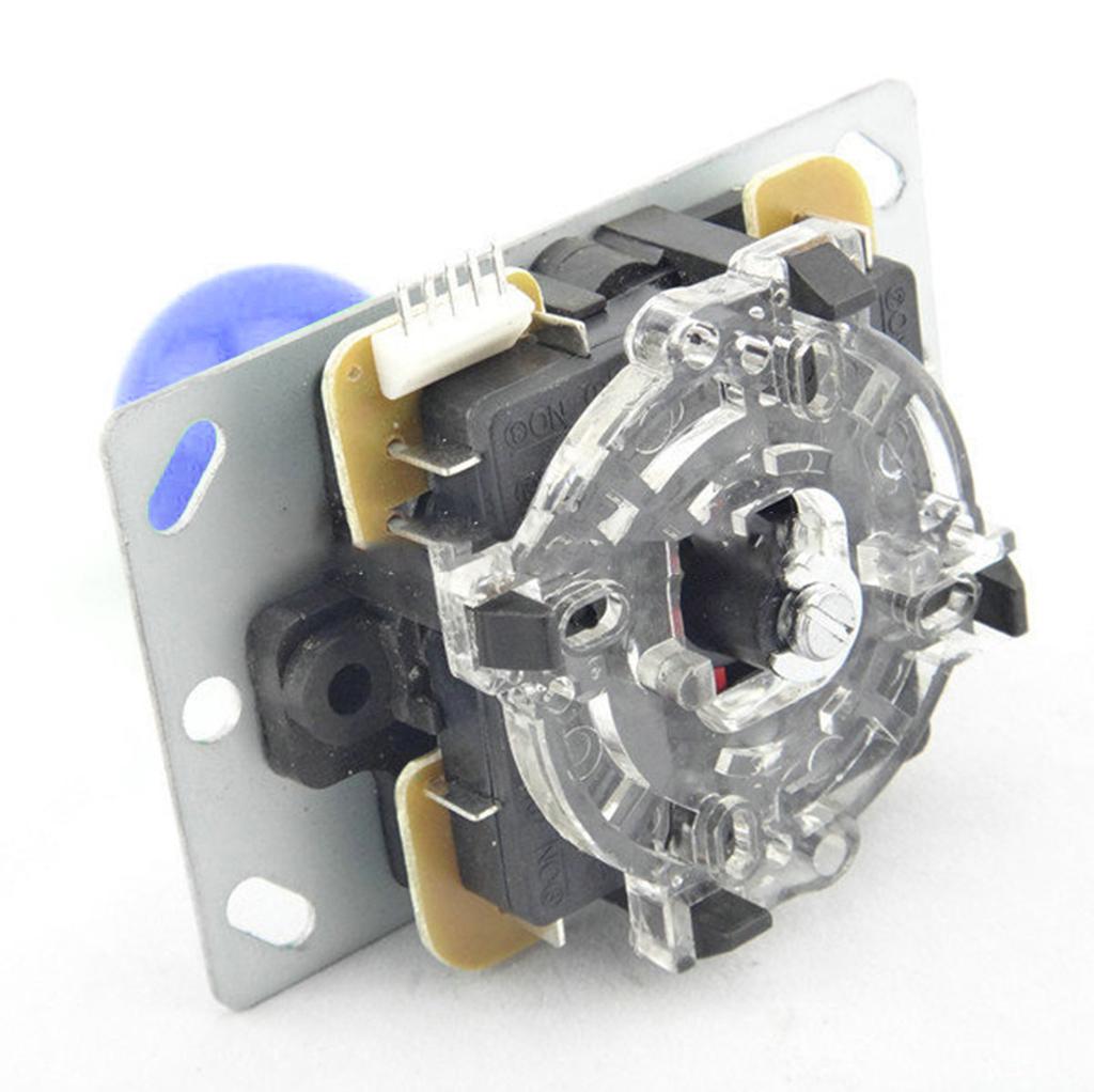 Responsive DIY Gaming Joystick Kit 2 4 8 Way Switching Mechanism & Red Ball Handle Simple Operate for Arcade Builds