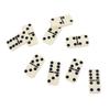 28pcs Double Six Domino, Blue PVC Box Teeth Yellow Dominoes, Domino with Nails - Casino Gift
