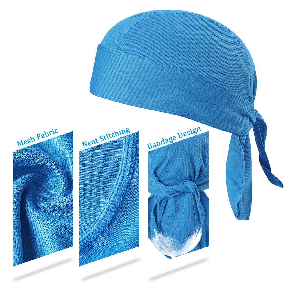 1pc Cycling Headscarf Quick-dry Sun-Protective Hat Bicycle Headband Sweat-wicking Cap Hard Hat Liner for Outdoor Cycling Sport