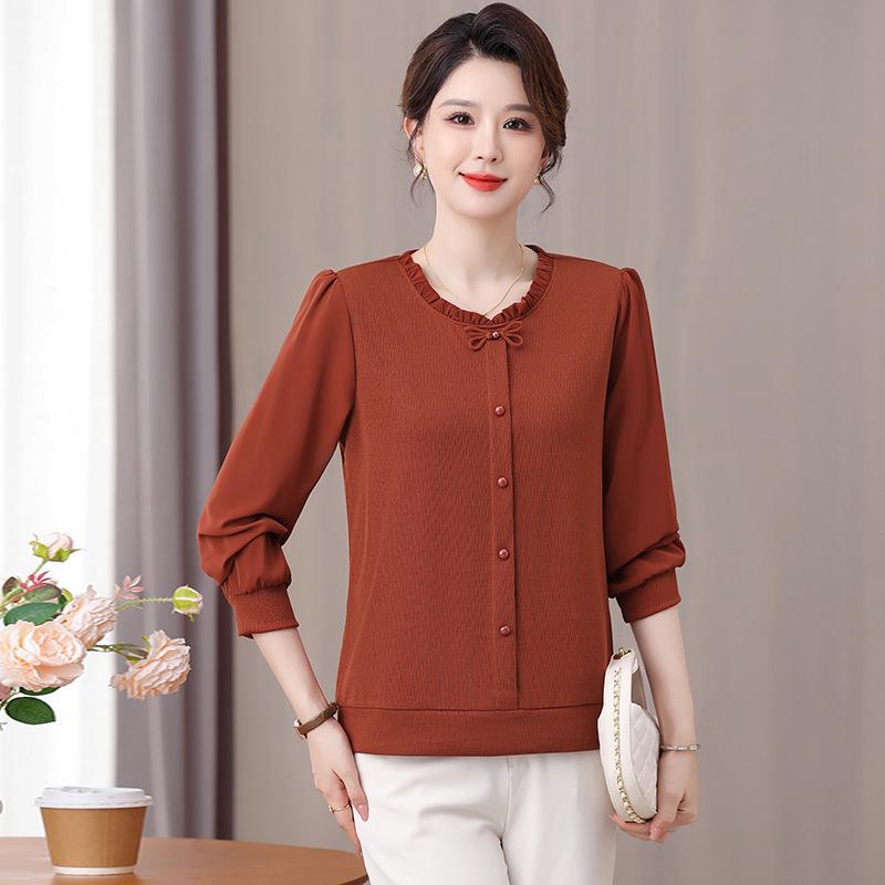 Stylish Casual T-Shirt for Middle-aged Women (Ages 40-50)
