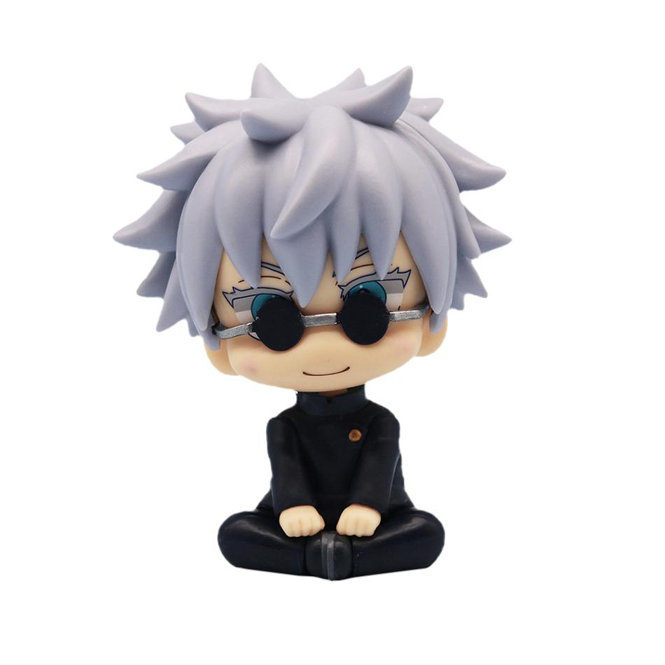 Non-Toxic Q Version Jujutsu Kaisen Figures Cute Yuji Itadori Gojo Satoru Pvc Action Figures Anime Figure Model Toys Collection Doll Gift