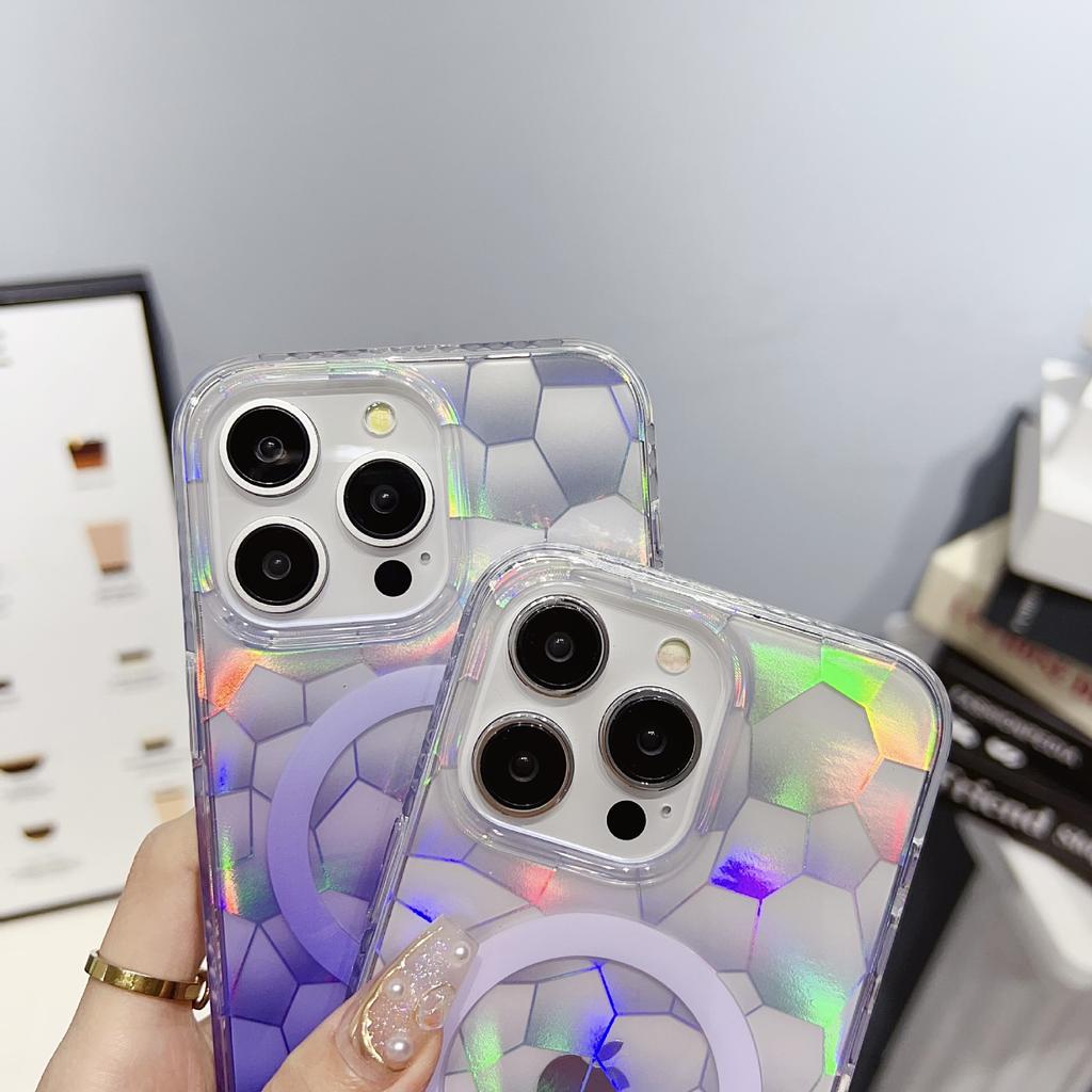 Aplicabil Pentru IPhone15ProMax Magnetic Laser Gradient Apple 15 Colorat 14 Transparent 13 Cub de Apă Husă Telefon