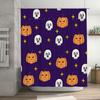 Purple Halloween Shower Curtain with Skulls Pumpkins Festive Decoration for Bathroom Accessories Set Home Decor Buy on AliExpres