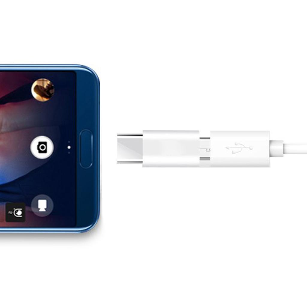 USB Dişi - Type-C Erkek Adaptör Korozyona Dayanıklı Taşınabilir Dönüştürücü Beyaz Şarj ve Veri Aktarımını Destekler