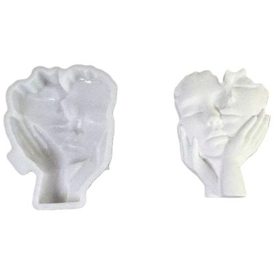 Face Candle Silicone Mold for Candle Making Holding Face Resin Mold for DIY Soap,Aromatherapys Candle Table Decorations