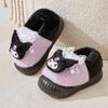 Girls' & Boys' Cartoon Slippers, Autumn/Winter 2025, Warm Indoor Fluffy Cotton Shoes