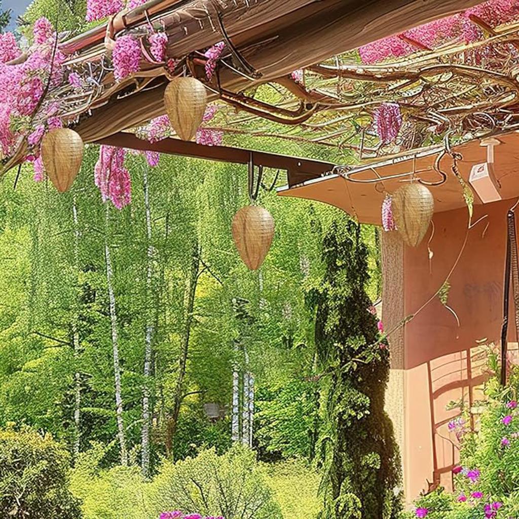 6er-Pack Wespennest-Lockvögel, hängende Wespenabwehr, Papierlaterne, Löschwespenlaterne, wasserdicht für Außenbereiche