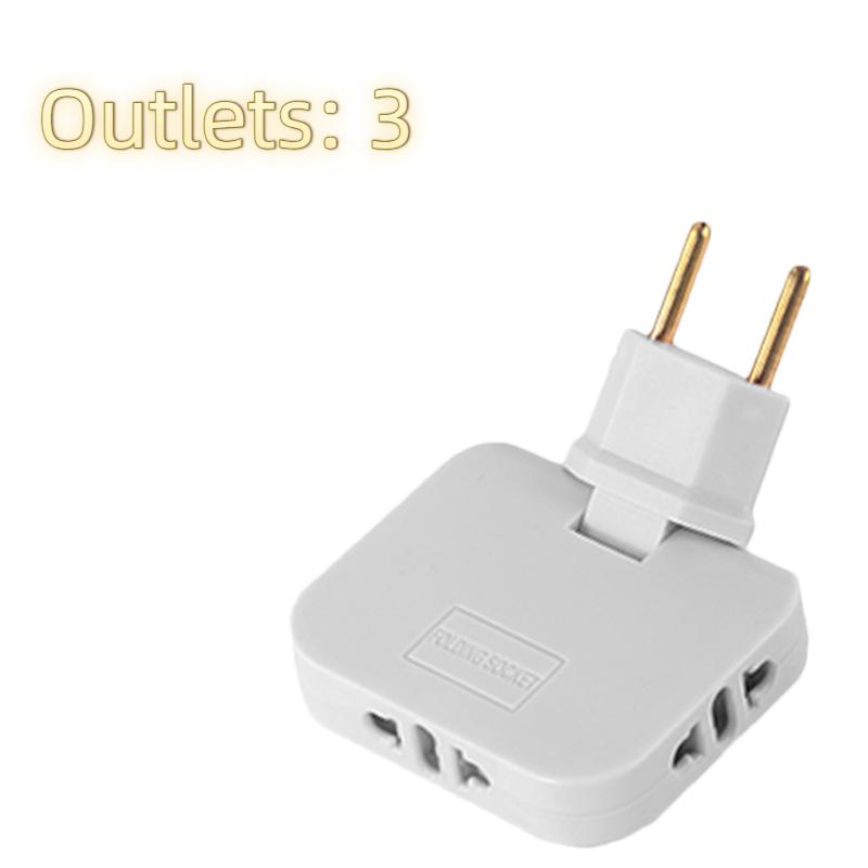 Europäischer Standard Drehbarer Steckdosenadapter – 180° Schwenkbar, Mehrfachsteckdose, Leicht, Kabellos & Tragbar