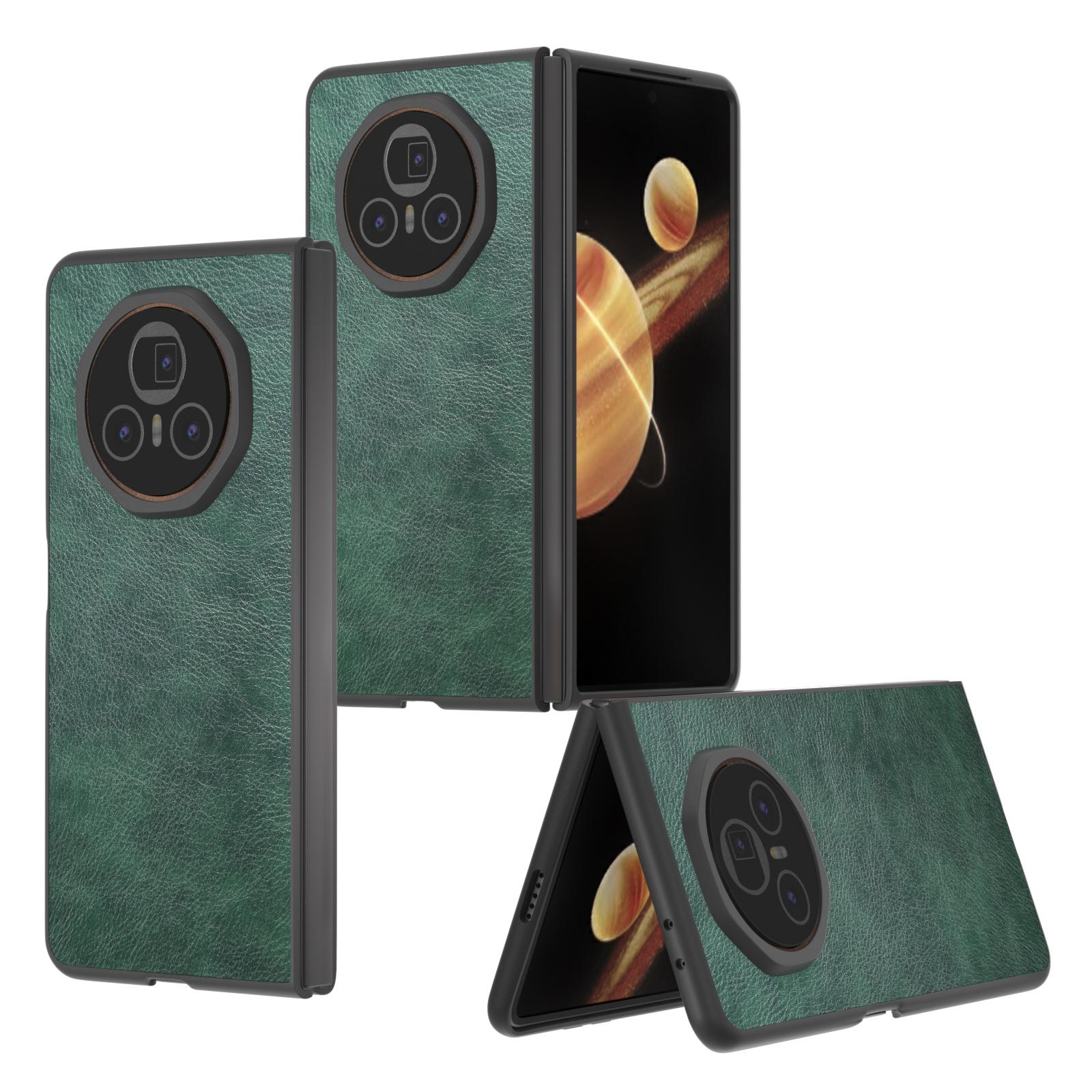 

Чохол для Honor Magic V3 5G Текстура лічі Шкіра PU+PC Чохол для телефону Green