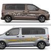 Van Door Side Stickers For Toyota ProAce Verso Icon Panel Car Camper Graphics Beach Sun Sea Mountains Decor Decal Vinyl Cover
