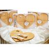 Gift Box Bamboo Mini Cutting Board & Cheese Knife Set for Baptism, Wedding, Birthday, or Banquet