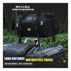 Waterproof PVC Motorcycle Tail Bag 40L 66L Carbon Fiber Style Rear Seat Storage Pack Touring Riding