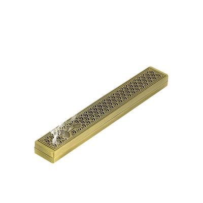 Zhejia Incense Holder, Horizontal Incense Burner with Lid, Openwork Design, Japanese Style, Ash-Proof, Ideal for Study, Meditation, Rest, Memorial