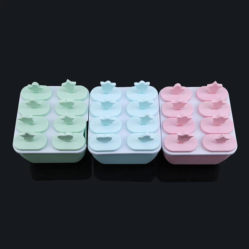 Popsicle Molds 6/8 Grid Ice Pop Molds Food Grade Silicone Ice Cream Mold DIY Homemade Reusable Easy Release Ice Pop Make