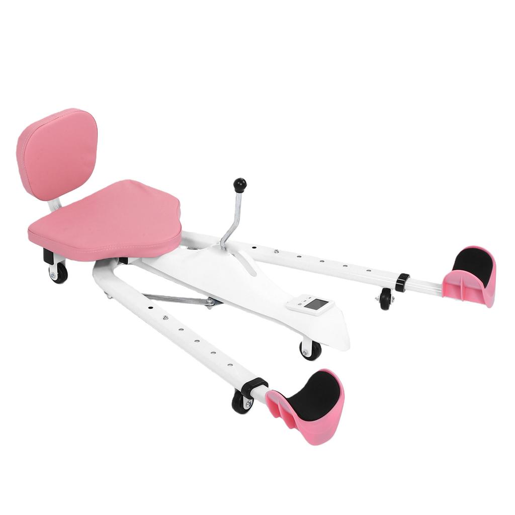 Split Machine Leg Stretcher Machine 180 degrees Expansion 330 Lbs Stretching Machine with PU Seat Back Rest Timer for Flexibility