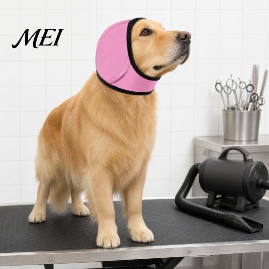 Loud Noise Protection for Dogs Cancelling Ear Wrap, No Shake Dog Muffs, Reduction Earmuffs Thunderstorm Anxiety Aid from Thunder Vacuum, Calming Wrap