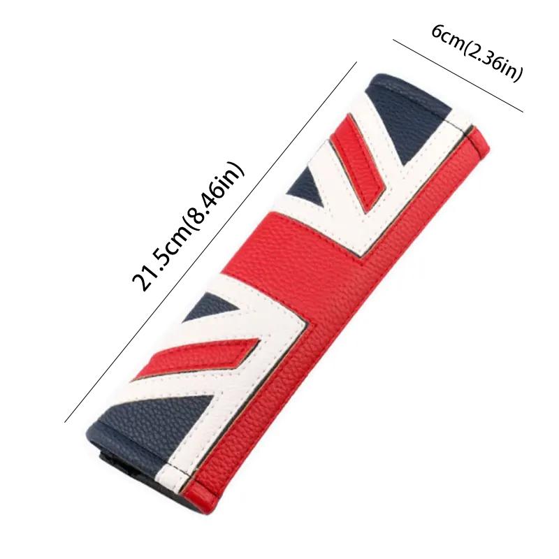 2Pcs PU Leather Seat Belt Protective Shoulder Pad Cover For MINI Cooper F55 F56 F60 R55 R56 R60 R57 JCW Countryman Auto styling
