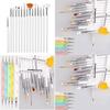 Nail Art Brush Set 15 Pcs With Long Wooden Handles For Professional Manicure And Design