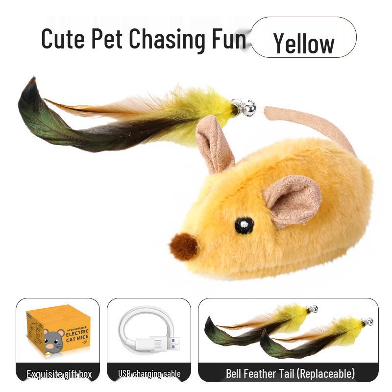 Интерактивная умная электрическая игрушка для кошек со светом и звуками: Симулятор погони за мышью