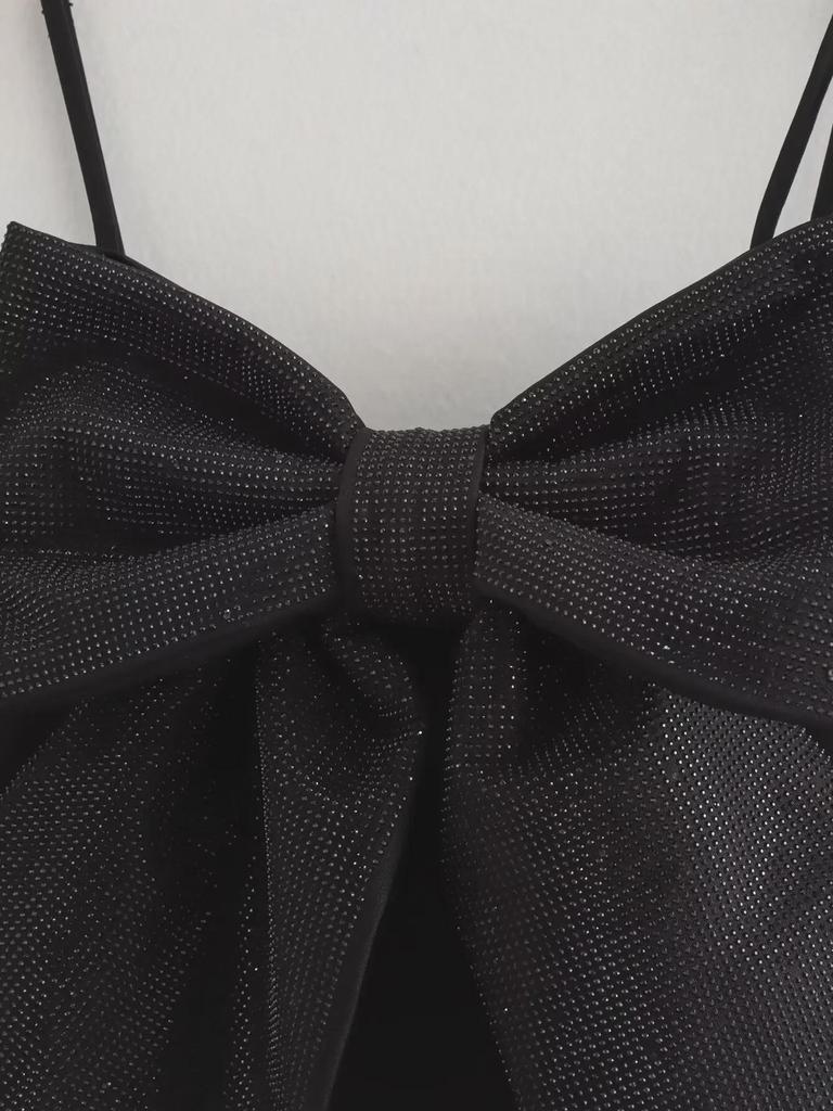 Europäischen und Amerikanischen Stil Sexy Hot Girl Strass Bogen Kurze Leibchen