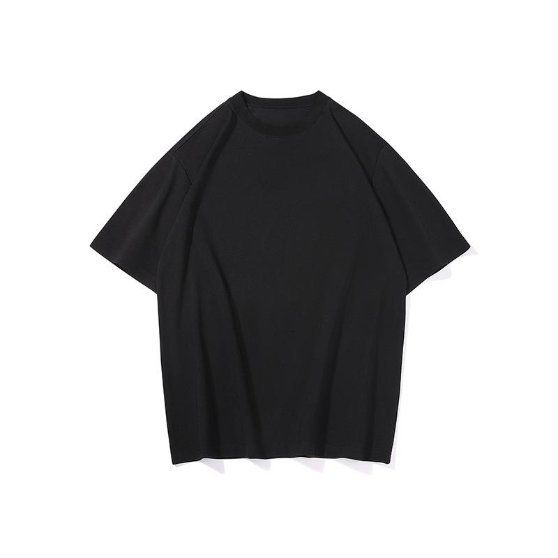 Minimalist Fashionable Solid-Color Crew-Neck T-Shirt American Casual Style Versatile Top for Commuting