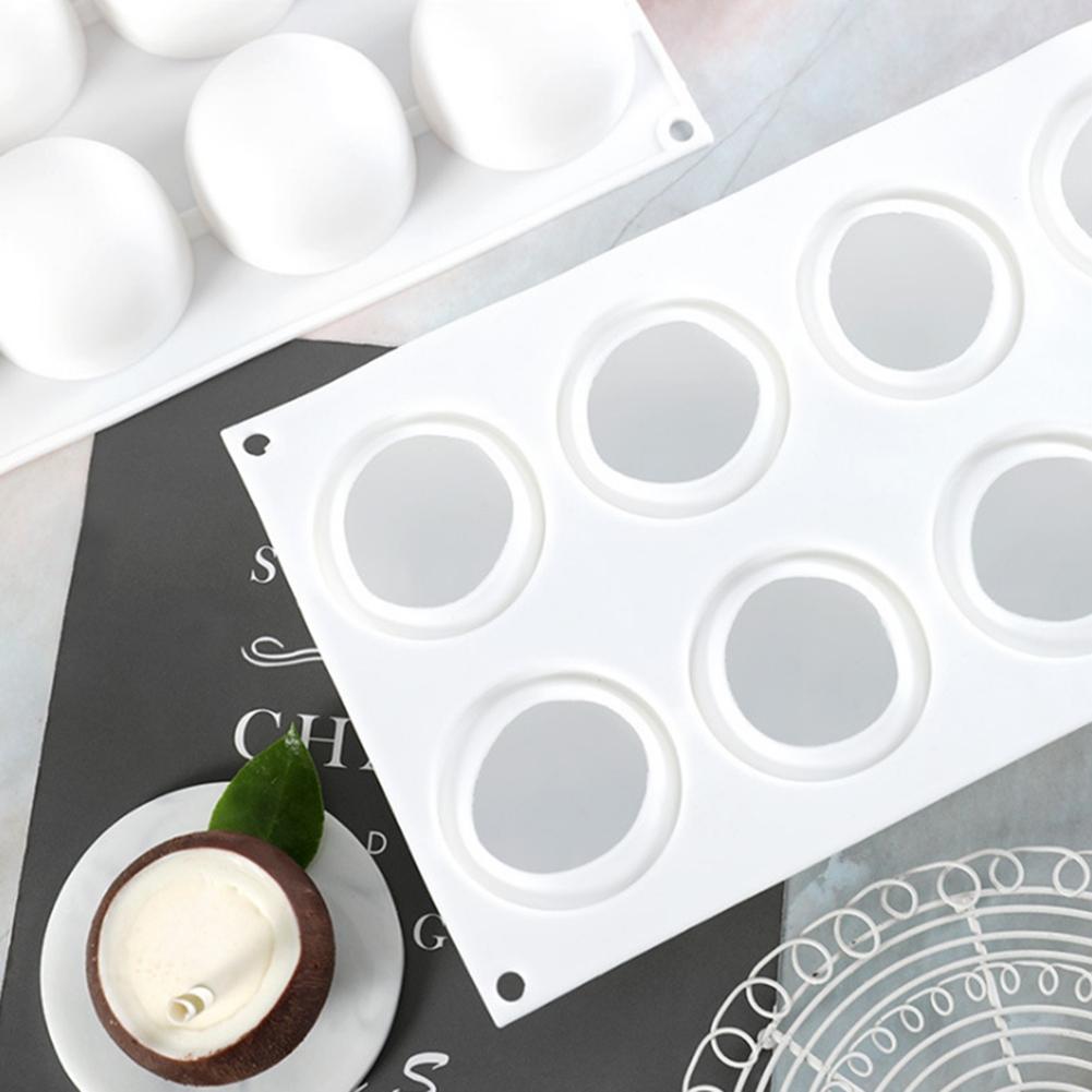 8 Holes Sphere Silicone Mold 3D Spherical Mousse Cake Mold Dessert Decoration Mold Cake Decoration Tools Cake Tools