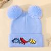 Knitted Hat Embroidery Various Candy Colors Men'S And Women'S Cold Hats Pullover Hats Couple Embroidery Knitted Wool Hats
