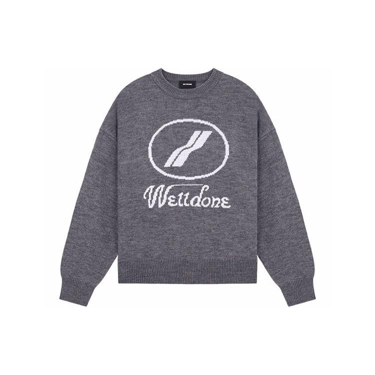 WE11DONE crew-neck logo jumper WD-KO8-20-507-U-GY