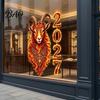 Decorative Static Clings for Office Windows Chinese New Year Window Clings, 2027 of Goat No?Glue Reusable Lunar Xmas Decor Home Shop Decoration