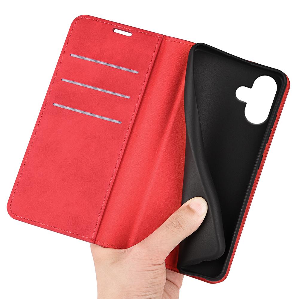 For iPhone 16 Case Card Slots Wallet Skin-Feel PU Leather Phone Cover