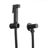 Matt Black & Chrome Plated Brass Square Bidet Sprayer Bathroom Bidet Faucet