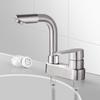 OEING Swivel Stainless Steel Dual-Hole Bathroom Faucet
