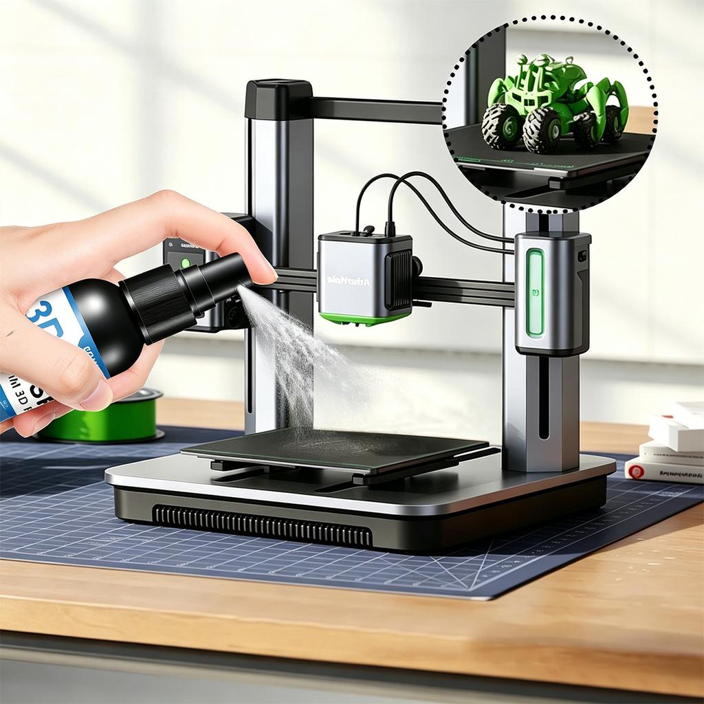 High-Strength 3D Print Platform Glue Spray, Heat Bed Adhesive To Stop Warping, Compatible with TPU/PLA, Easy Apply