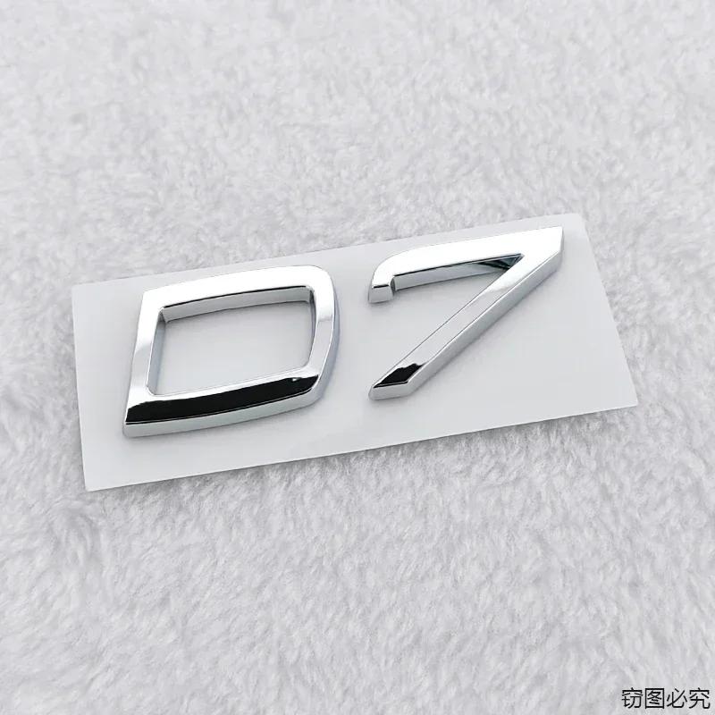 3D Car ABS Rear Trunk Badge Emblem Sticker for Volvo D2 D3 D4 D5 D6 D7 Logo V40 S40 S60 S70 S80 V50 Exterior Accessories