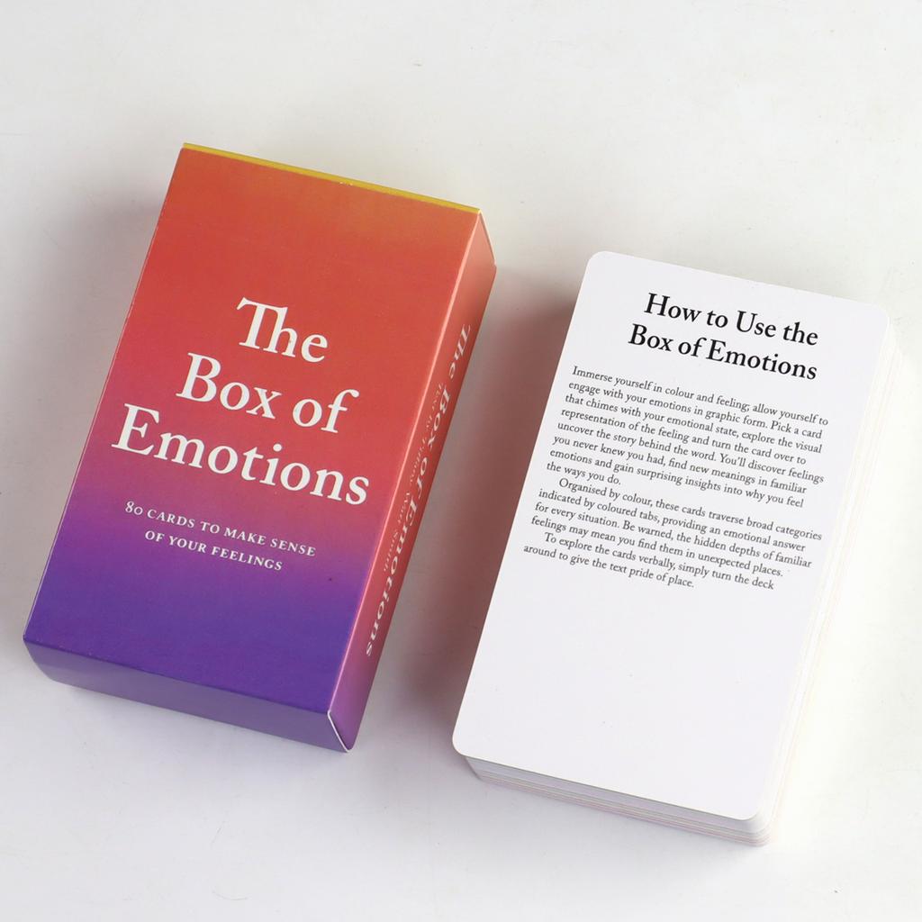 10.3*6cm The Box of Emotions - 80 Cards To Make Sense of Your Feelings