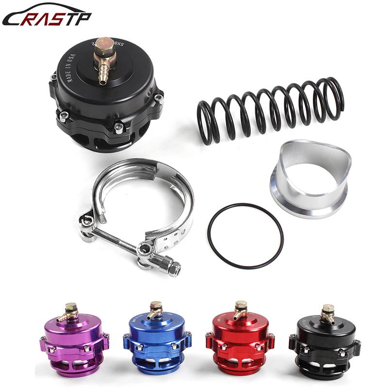 RASTP-High Quality Tial style 50mm Blow Off Valve CNC BOV Authentic with v-band Flange with logo RS-BOV027