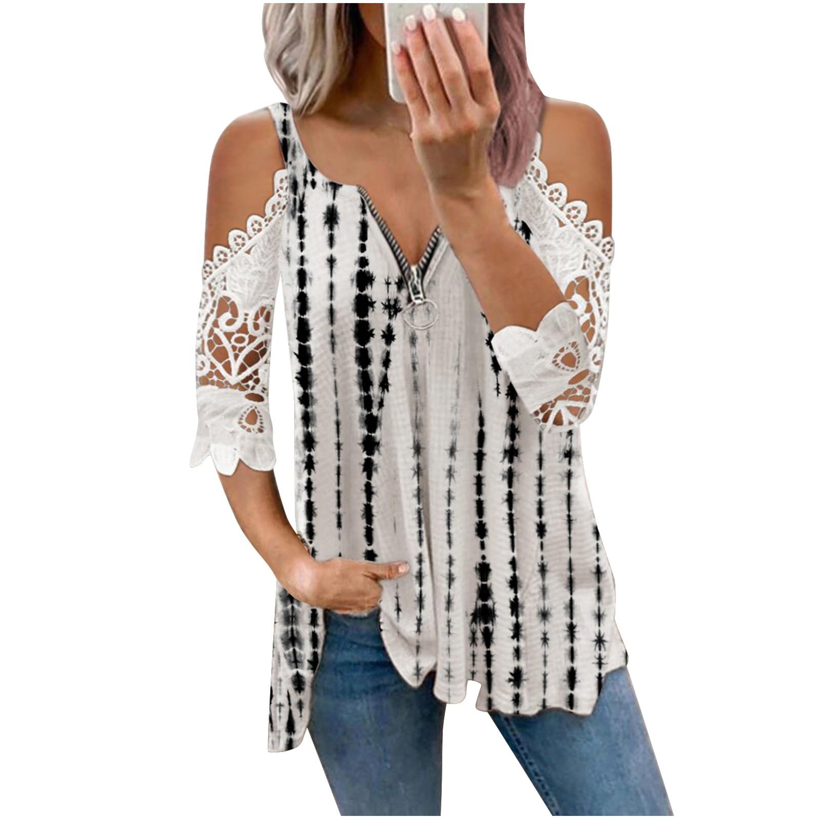 

(SU)Женские топы Летние топы для женщин Рубашки для женщин Нарядные повседневные сексуальные блузки Рубашки