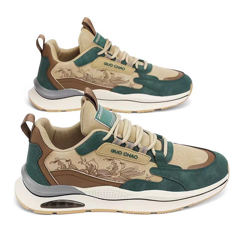 Spring Men's Shoes 2025 New Youth Sports and Leisure Students Increase Height Running Men's Versatile Dad Trendy Shoes