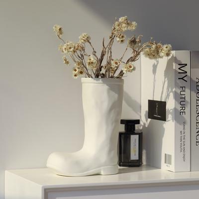 Shoes Ceramic Vase Creative Flower Arrangement Dried Flower Accessories Home Decoration Vase White Ceramic Hydroponic Vase