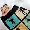 Biathlon Skiing Cross Country Skiing Biathlete Gift Skier Throw Blanket Winter beds anime Beautifuls Bed Fashionable Blankets