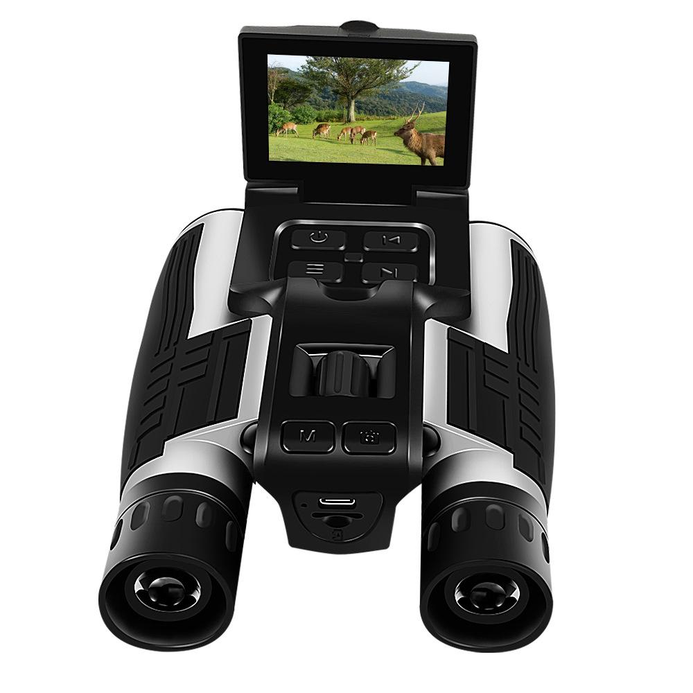 Digital Binoculars Outdoor Camping Telescope 12x32 Video Photo Recorder with 2.4 Inch LCD Display