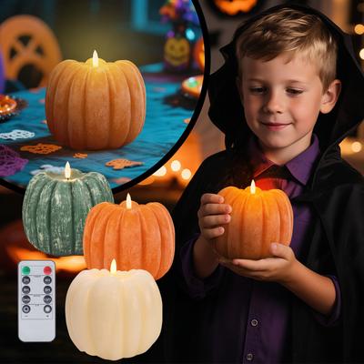 Halloween Pumpkin Led Electronic Candle Light, Halloween PumpkinLantern Decoration Props