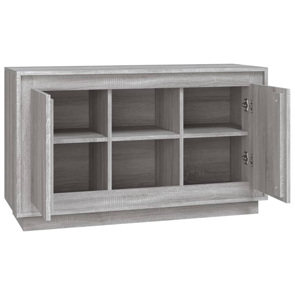Aparador Sonoma Cinza 102 x 35 x 60 cm Aglomerado